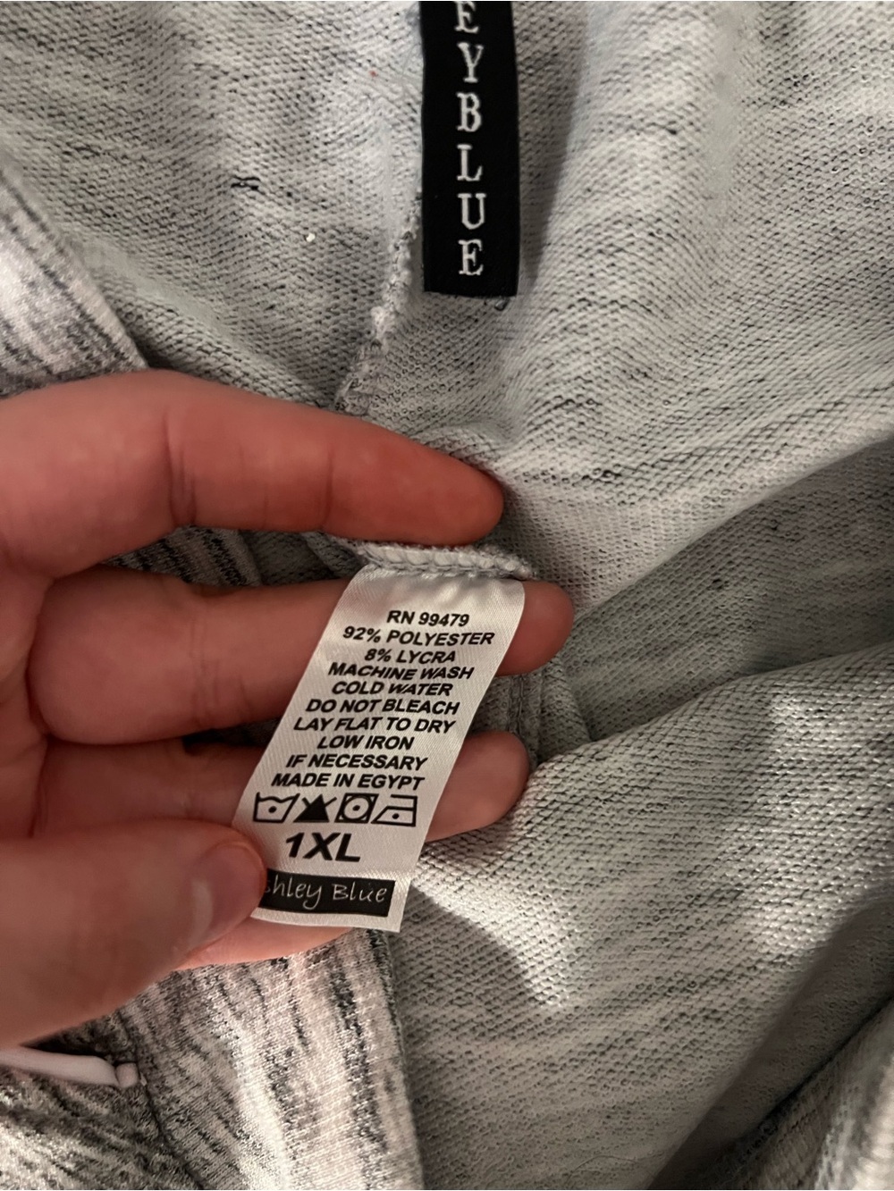 Ashley Blue Heather Gray Lounge Jogger Pants Women’s 1XL - Picture 5 of 5